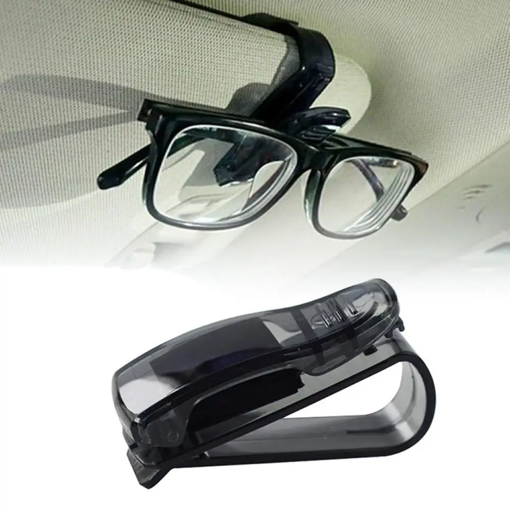 

Portable durable Car Sun Visor Glasses Sunglasses Ticket Receipt Card Clip Plastic Holder Clamp