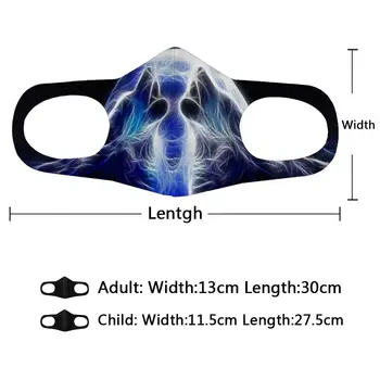 

3d Print Wolf Anti Haze Dust Washable Reusable Double Layer Dustproof Winter Wolf Mask Mouth Antiviral Mouth Mask