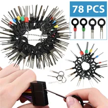 78PCS Terminal Auswerfer Kit Werkzeuge Draht Stecker Extractor Automotive Terminal Draht Terminal Entfernung Werkzeug Auto Pin Kit