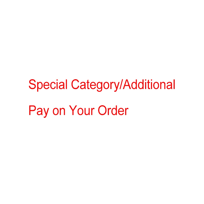 

special category/additional pay on your order