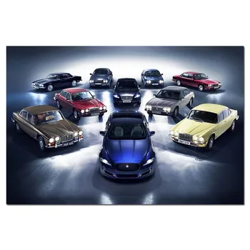 

Jaguar XJ Cars Picture Canvas Posters Wall Art Modern Painting for Home Room Decor