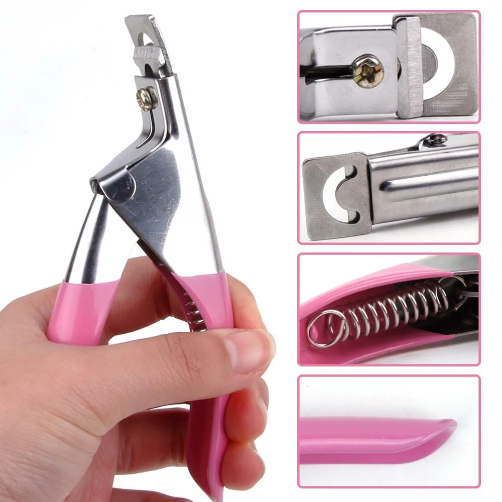 Nail Tip Cutter Art Edge Cutter Gel UV Acrylic Fake Nail Clipper Trimmer Tip Pedicure Artificial Manicure Tools Scissor nail clipper set nail scissors set nail clippers manicure nail clipper set nail clippers kit
