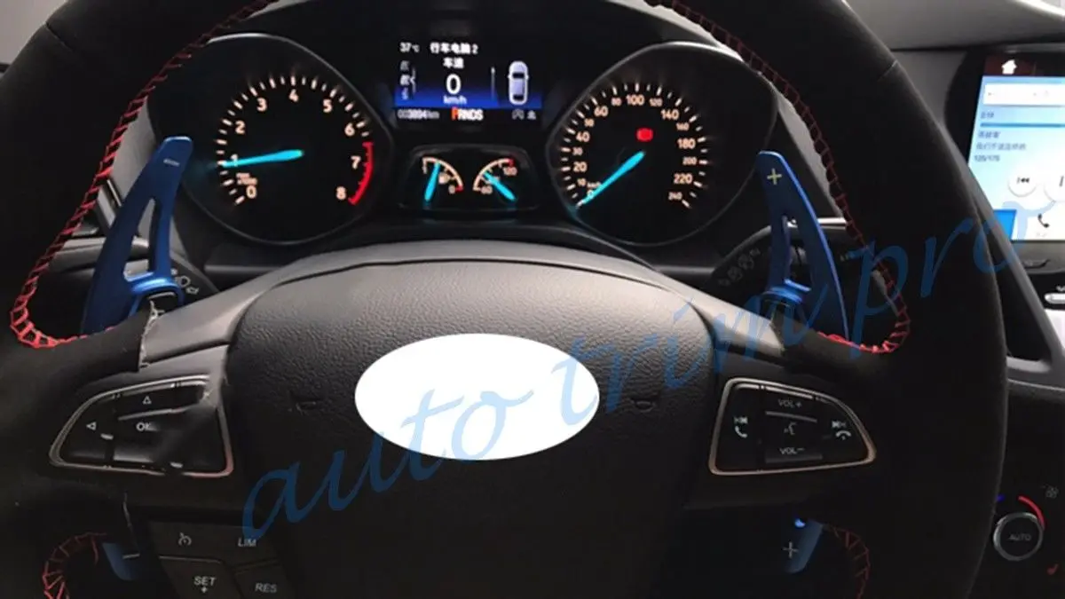 2X Синий Руль сдвиг весло переключения расширение подходит для Ford Focus Excape Kuga аксессуары