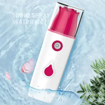 

Mini Portable Fine Spray Humidifier Hydrating Moisturizing Face Steamer Atomizer Nanomist Handheld Facial Humidifier MistSteamer