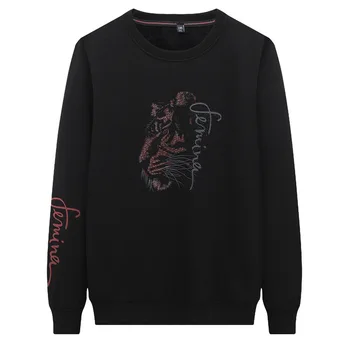 

Youth Plus Velvet Thicken Sweater Men's Wear Plus Fat plus Size Loose Spuerpang Keep Warm Backing Shirt Top