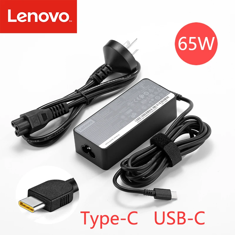 20 в 3.25A 65 Вт usb type C Ac адаптер питания зарядное устройство для lenovo Thinkpad X1 carbon Yoga5 X270 X280 T580 P51s P52s E480 E470 ноутбук