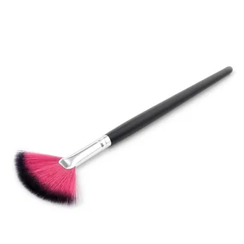 

OutTop New and High Quality Brushes Makeup Small Fan Goat Hair Blush Face Powder Foundation Cosmetic Brush j108