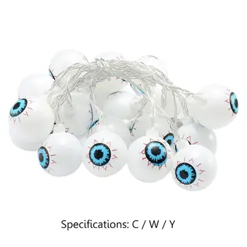 

20 LEDs 3 Colors Cute Ghost Doll String Light Halloween Decorative Lamp or Home Party Porch Garden Yard