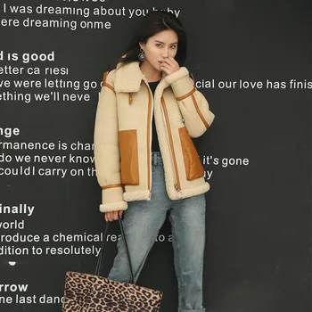 

Genuine Leather Jacket Women Motorcycle Cow Leather Jacket Korean 100% Wool Coat Real Leather Jacket Women Clothes 2020 YY1056