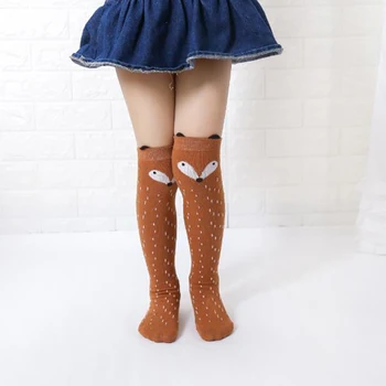 

Kid Girls Long Socks Animal Character Cartoon Cotton Cute Knee High Socks Clothing Toddler Boot Socks Leg Warmers Sox 3-12 Years