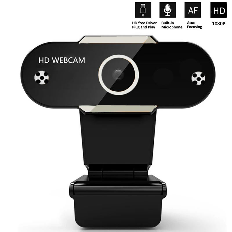 

Full HD 1080P Webcam Computer PC Web Camera with Microphone for Live Broadcast Video Calling Conference Workcamara Web para PC
