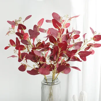 

Home Decoration Imitation Eucalyptus Leaf Artificial Flower, Imitation Flower Paris Eucalyptus, Wedding Interior Decoration