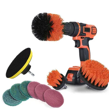

10Pcs/Set Tile Grout Power Scrubber Cleaning Drill Brush Kit Scrub Tub Cleaner Tools K888