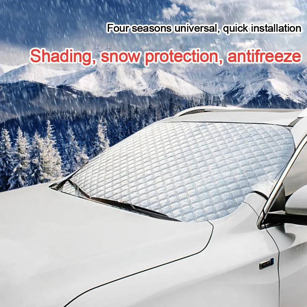 Автомобильный чехол, защита от снега, защита от льда, козырек, защита от солнца, передняя и задняя крышка на лобовое стекло