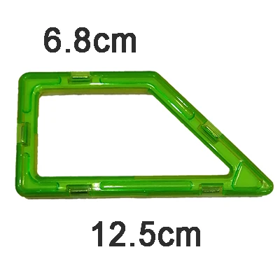 1pcs Magnetic DIY building blocks parts construction toys for toddlers Designer magnetic toys Magnet model building toys Right trapezoid