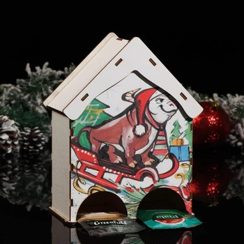 

Tea house "Two rows Symbol of the year 2021. A bull on a sled", 15.5 × 9.6 × 20 cm 5151797