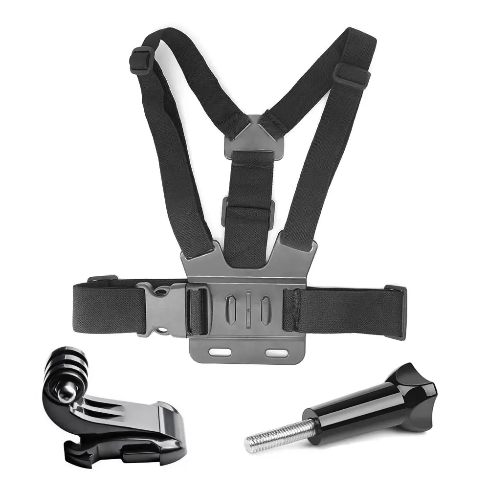 Accesorios Go Pro para Gopro hero7 6 5 4 3 + Cámara deportiva de acción pecho cabeza mano correa de muñeca para suministro de coche Xiaomi yi 4k Eken