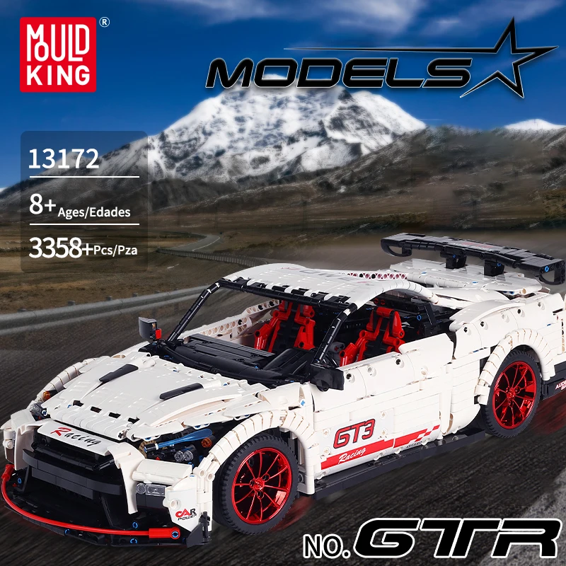 Technic серия Moc нисмо Ниссан GTR GT3 Модель Строительный блок Супер спортивный