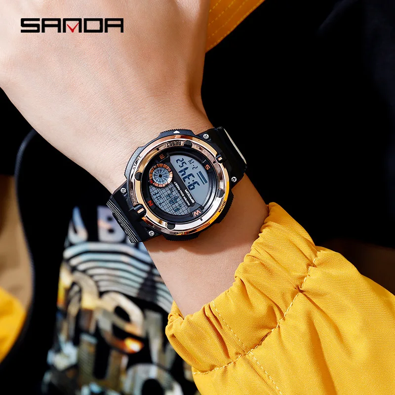 

Watch Men Relogio Masculino 30m Waterproof Electronic LED Digital Outdoor Men Sport Wrist Watches Stopwatch 2019 Reloj Hombre