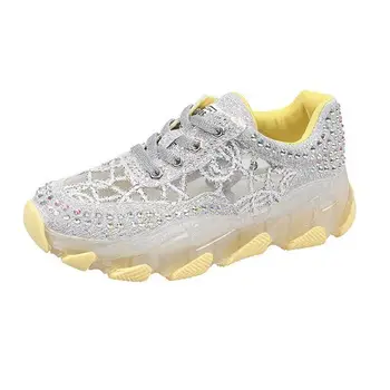 

2020 Summer New Fashion ladies Casual Shoes transparent jelly bottom Sneakers Comfortable Breathable crystal vulcanized shoes