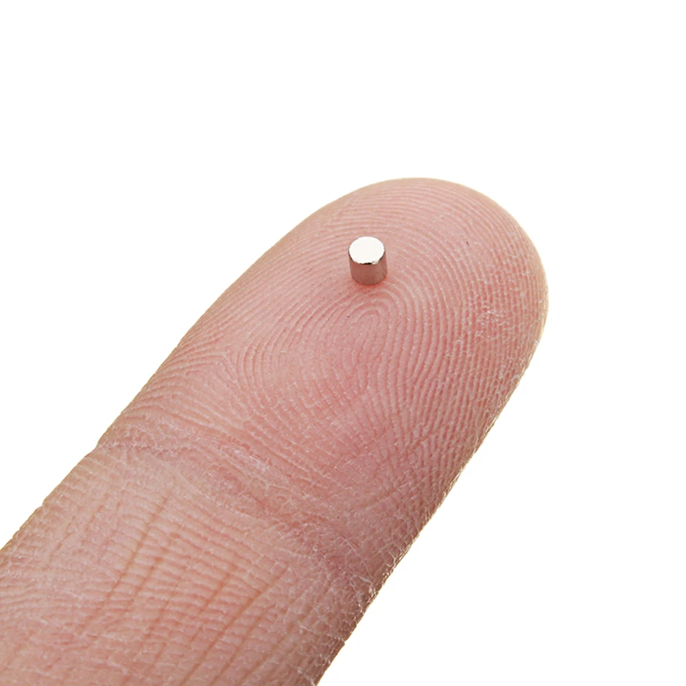100pcs N40 Scientific Multi-use 2X2mm Mini Strong Round Disc Rare Earth Neodymium Magnety for Refrigerator DIY Craft