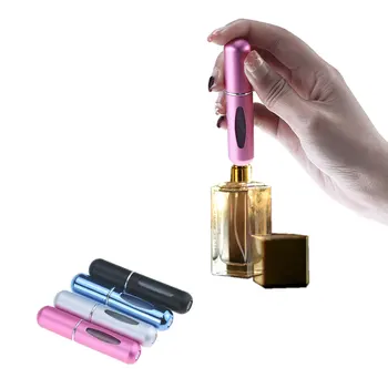 

5 ml travel portable mini container aluminum can then fill storage bottle perfume spray bottle cosmetics