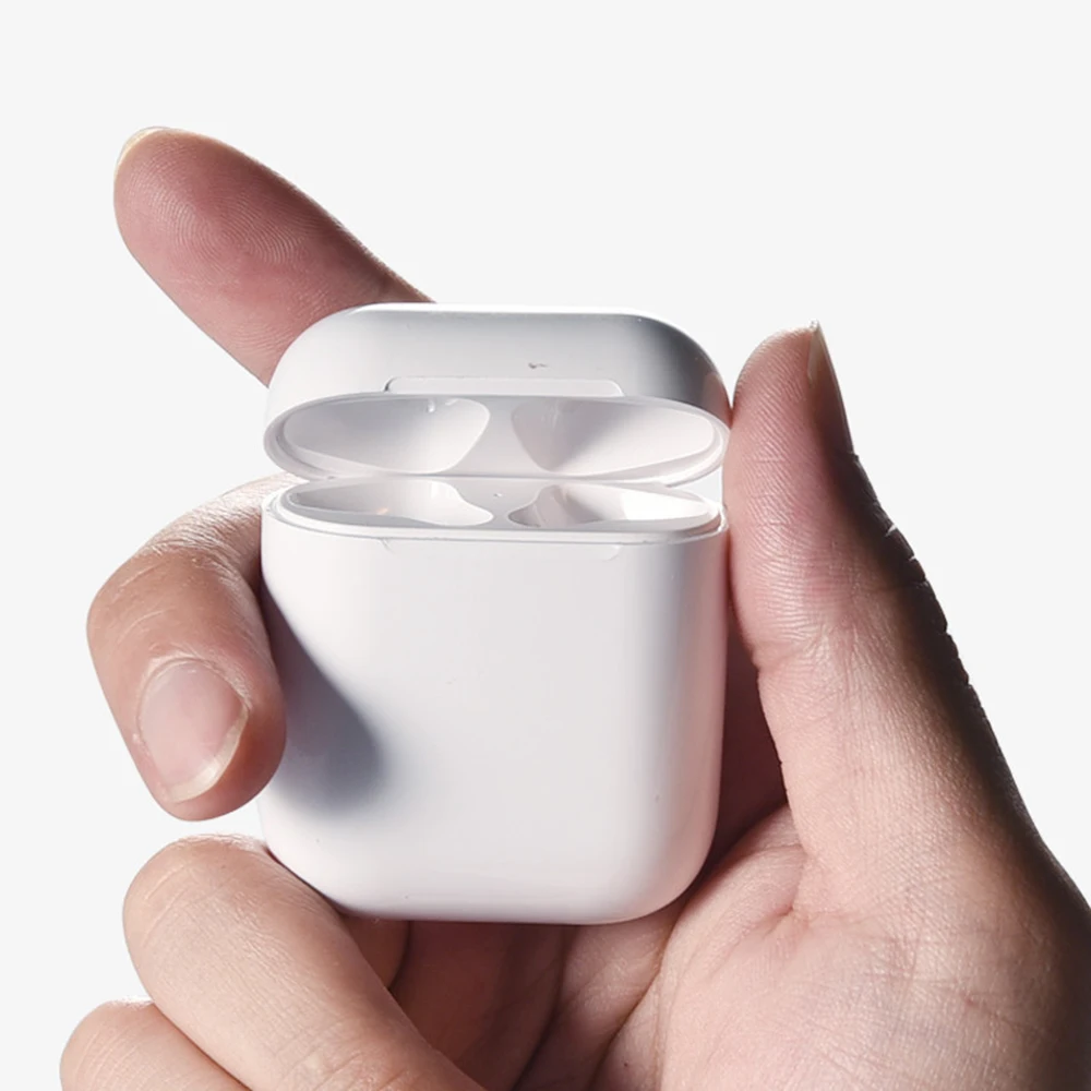 450 мАч беспроводной зарядный чехол для Apple Airpods 2 1 поставка 5 раз зарядное устройство 1:1 Размер Чехол для наушников зарядное устройство для Air Pods 1 2