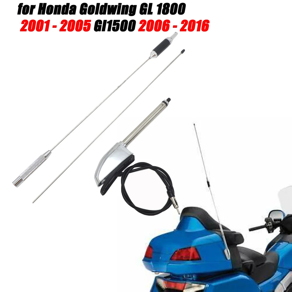 TCMT Chrome Antenna For Honda Goldwing GL1800/GL1500 (2001-2017) - Audio/Comfort/Navi Function