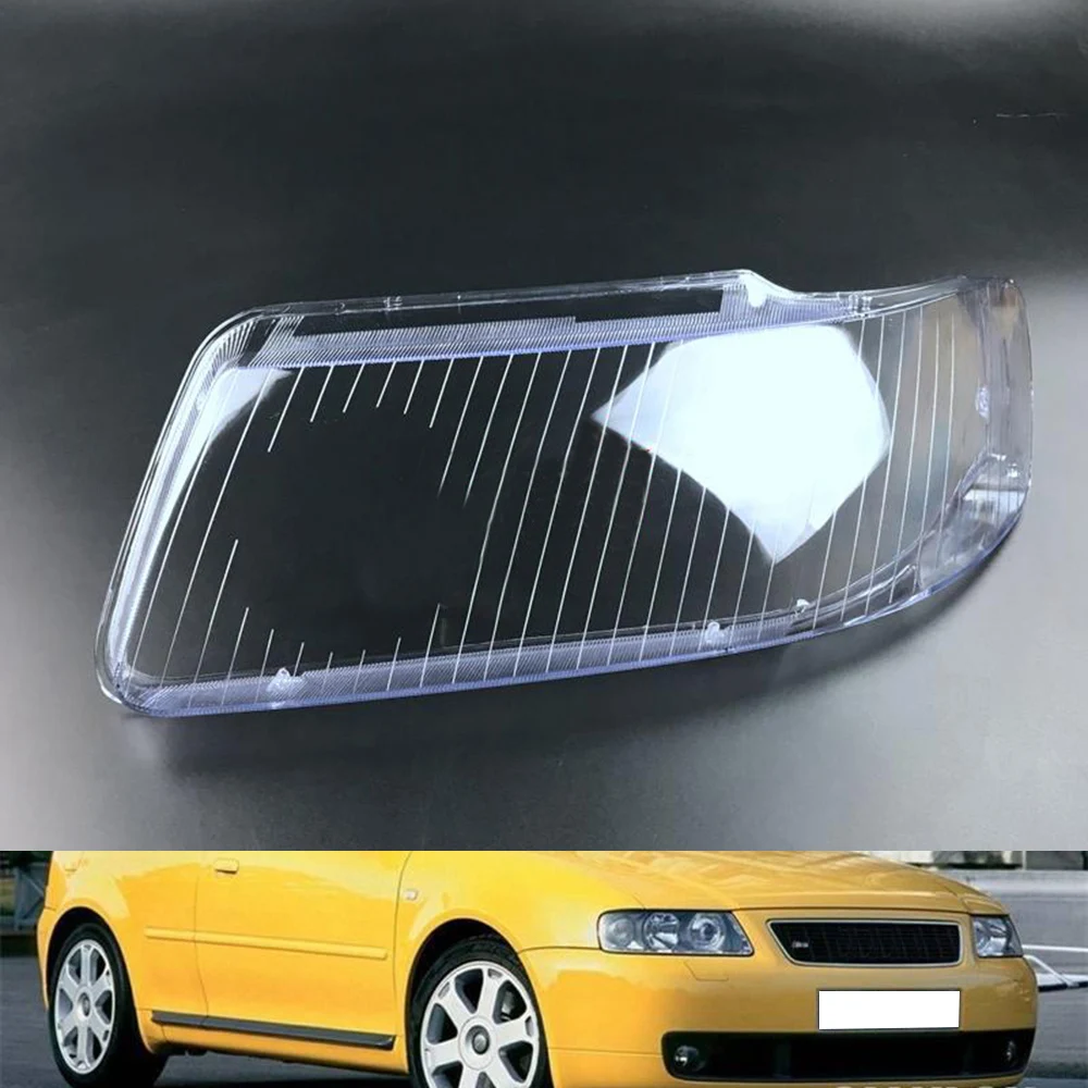 Для Audi A3 2001 2002 2003 объектив фары автомобиля фары Замена объектива прозрачный авто оболочка Крышка