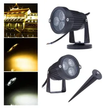 Светодиодный свет лужайки 3W6WRGB полноцветное высоко-Мощность газон встроенные лампы парк квадратная садовая лампа LED прожектор