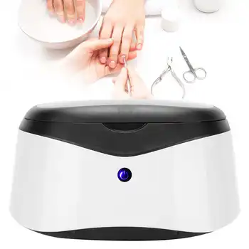 

35W Ultrasonic Sterilizer Nail Art Manicure Cleaning Disinfection Sterilizer Box Machine Portable Nails Art Tools Cleaner Case