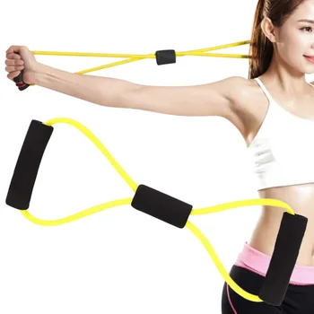 

Yoga Resistance Bands 8-shaped Elastic Exercise Puller Band Sports Chest Expander for Body Building Home Gym Fitness Equipments