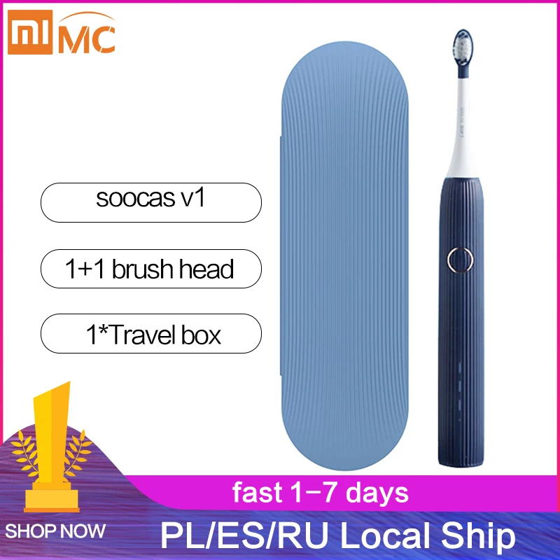 

Xiaomi Soocas V1 Sonic Electric Toothbrush Upgraded Adult Waterproof Ultrasonic automatic Toothbrush USB Rechargeable
