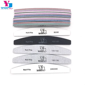 

10Pcs Professional Nail File 80/100/150/180/240 Sanding Buffer Block Washable Double-Side Wholesale Manicure Tool Nail Files Set
