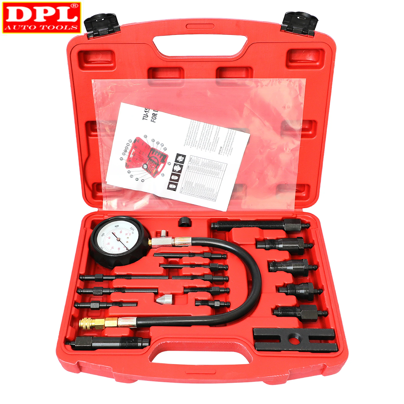 Professional Diesel Engine Cylinder Compression Tester Tool Kit Set