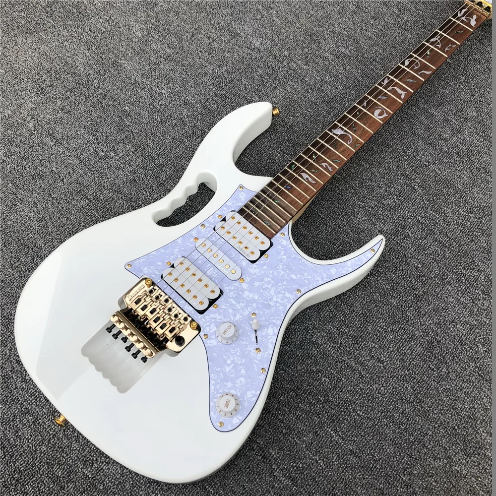 

NEW arrival white electric guitar tree of life inlays 21 to 24 frets scalloped 2019 OEM Gold hardware electric Guitar