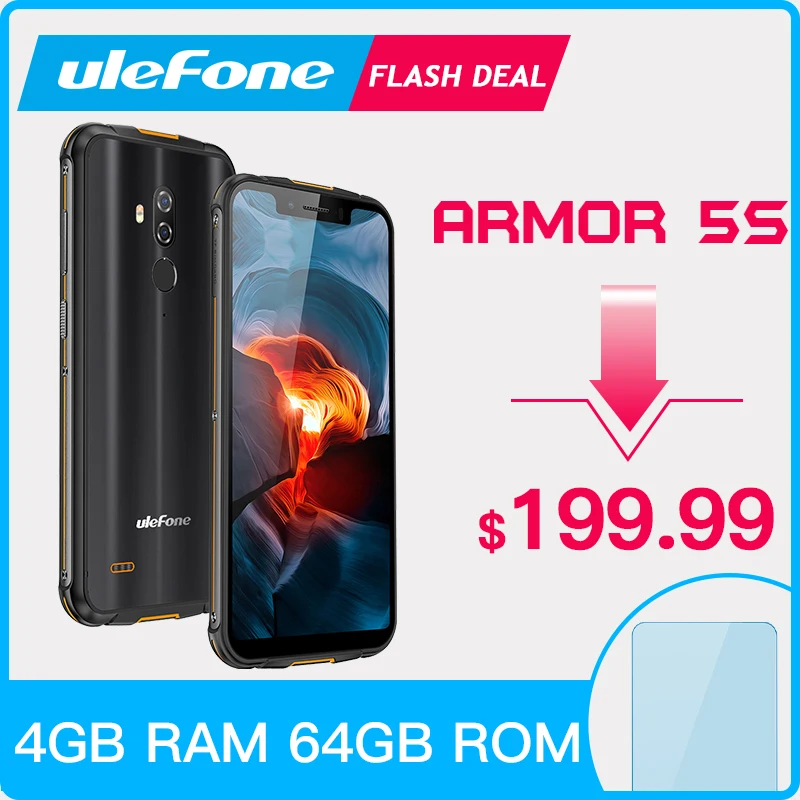 Ulefone Armor 5S Rugged Smartphone Android 9.0 IP68 NFC 5.85