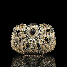 Европа Америка Топ Тяжелая индустрия Алмазная инкрустированная жемчужная вышивка вечерняя сумка Роскошная Высококачественная ручная вышитая бисером сумочка свадебная сумка