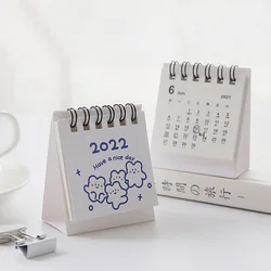 Mohamm – Mini calendrier créatif et mignon 2022, 1 pièce, papeterie de décoration de bureau, fournitures scolaires 