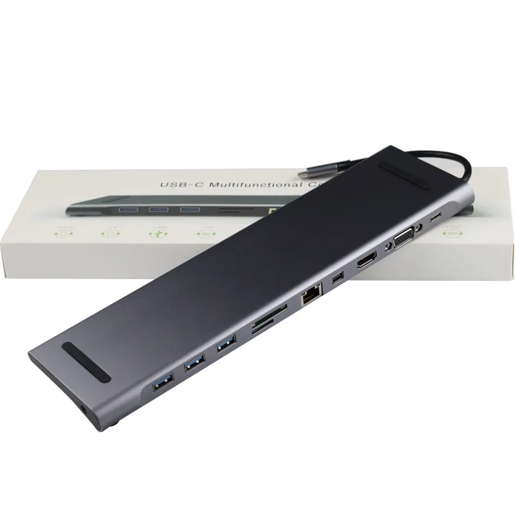 Покупка type-c концентратор HDMI адаптер-концентратор USB type c к HDMI 4K VGA 11 в 1 с DP офисных и домашних артефактов