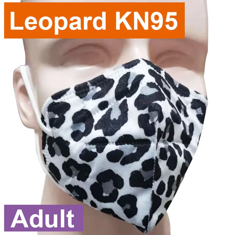 Multicolor Leopard Adult KN95 Mask Mascarillas Face FFP2 Masks Mouth Cap Protective FPP2 Masks Face Mascarillas FFP2 Mask Filter