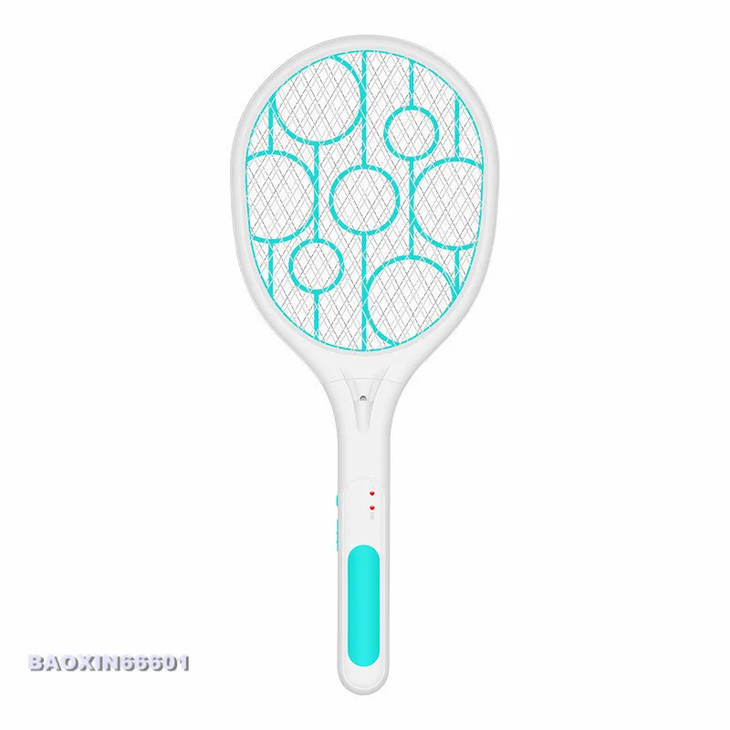 

Electric mosquito swatter battery type three-layer safety net surface electronic mosquito killer fly swatter