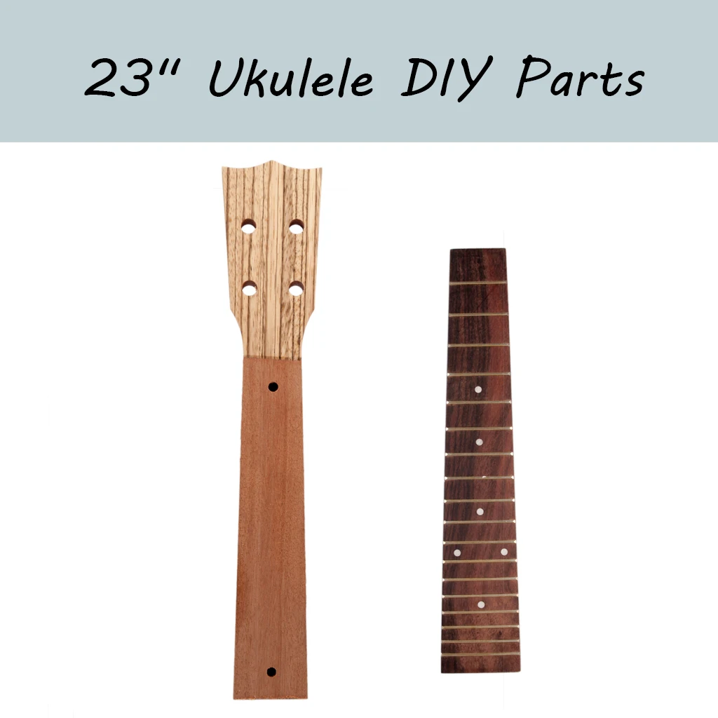 

23" Mahogany Ukulele Neck + Rosewood Fingerboard Concert Hawaii Guitar For Ukulele Luthier DIY