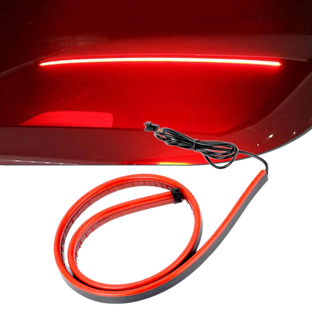 12V Car LED Strip Brake Light Universal High Mount 3rd Rear Tail Warning Turn Signal Lamp