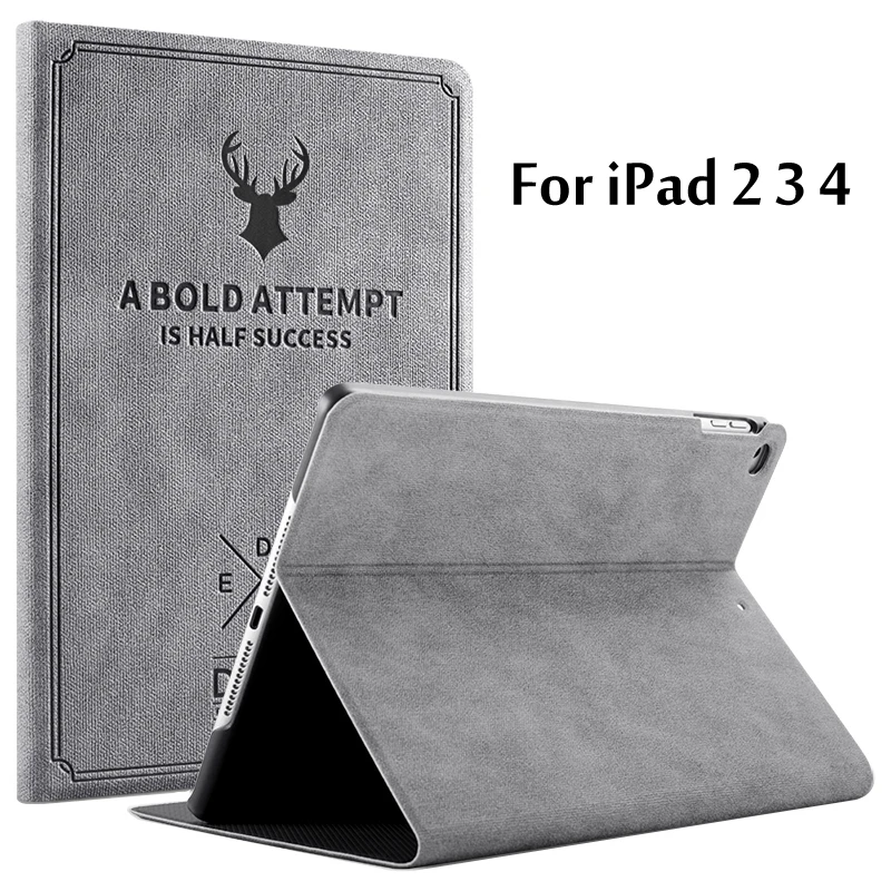 Умный чехол для iPad 2 3 4 Автоматический будильник/режим сна Подставка флип iPad2 / ipad3