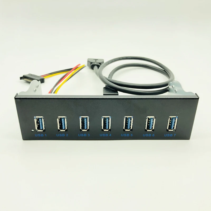 7-портовый концентратор USB 3 0 5Gbs 5 25 дюйма CD-ROM привод CD ROM передняя панель для
