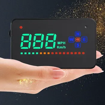 

HUD Module Head Up Display Portable HUD Display GPS Warning 3.5 Inch ABS Premium