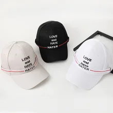 Лидер продаж, бейсболки с надписью Love And Hate, Регулируемая Кепка в стиле хип-хоп для мужчин и женщин, Повседневная Кепка, черный, белый, серый цвета