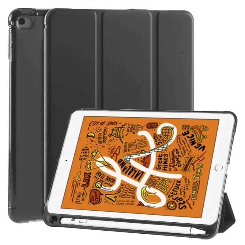 

Case for 2019 iPad 10.2 7th 2018 2017 9.7 Mini 4 5 2020 Pro 11 10.5 Air 3 Smart Cover with Pencil Holder iPad 5th 6th Generation