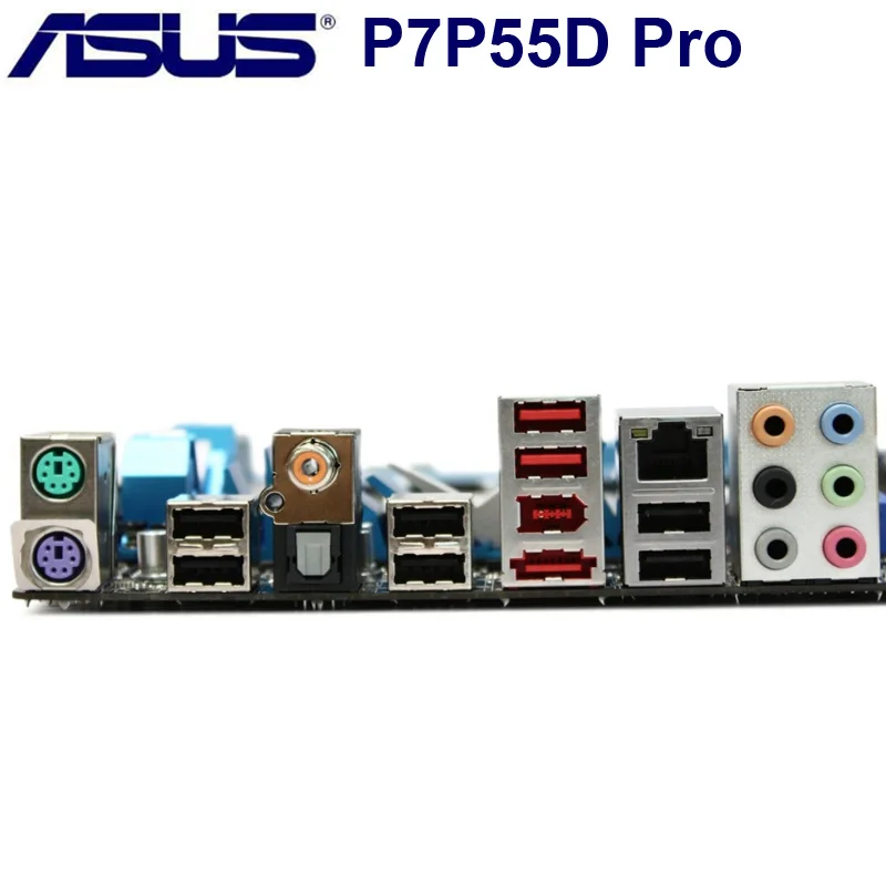 LGA 1156 AUSU P7P55D PRO оригинальная настольная материнская плата DDR3 16GB SATA II USB2.0 Intel P55 P7P55D PRO ASUS б/у материнская плата ATX